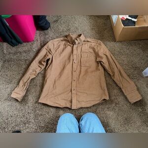 Banana Republic Tan Button-Up Shirt